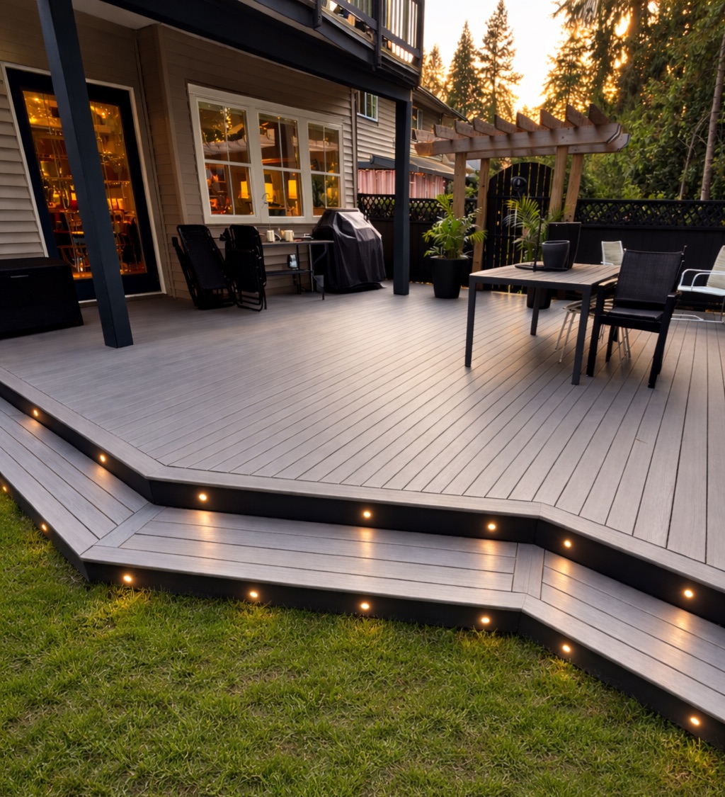 Finished deck at 3293 Canterbury Lane — Pinnacle Ridge Contracting